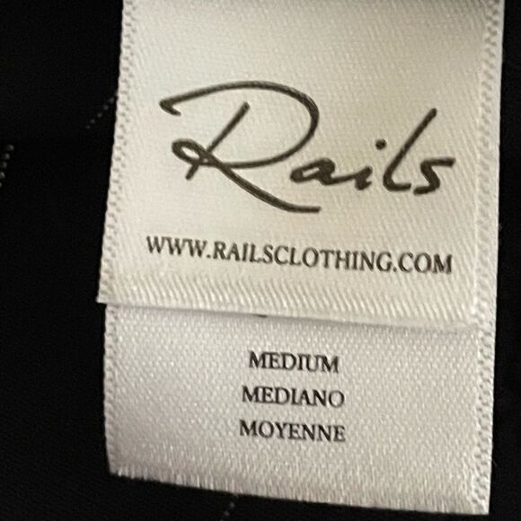 Rails Lydia Panama Stripe Navy Dress Size Medium - Picture 8 of 12